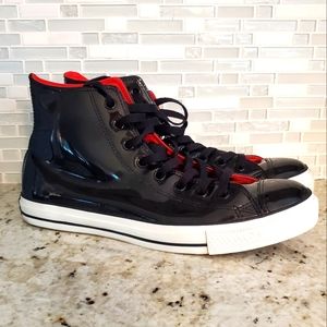 Converse All Star Chuck Taylor Black Patent Leather High Tops
